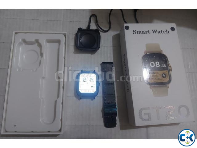 GT20 Smart Watch Fitness Tracker Waterproof Touch Display large image 3