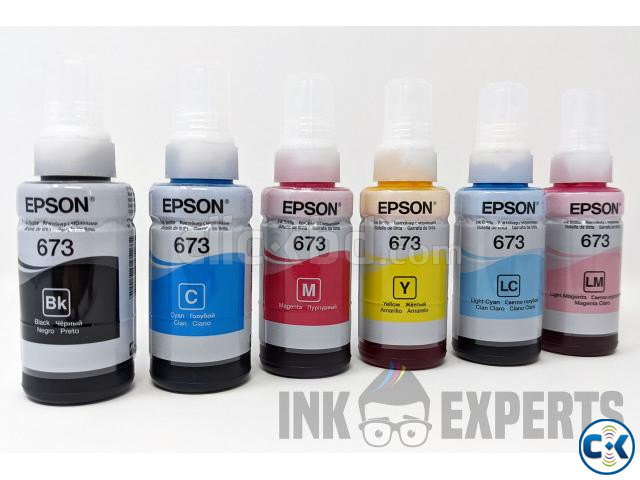 New Genuine Printer InkSet Epson 673 6Pcs Refill For L805 Se large image 1