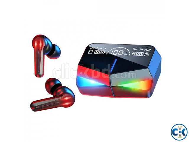 TWS M28 Large Battery Capacity Wireless Touch RGB Earbuds large image 0