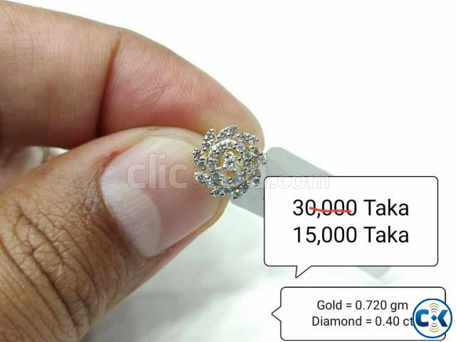 Diamond With Gold Nose PIN 50 OFF large image 0