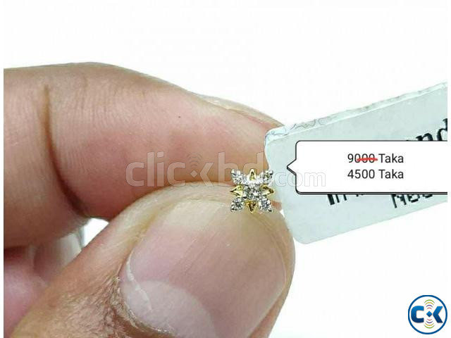 Diamond With Gold Nose PIN 50 OFF large image 0