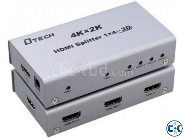 Dtech DT-7144 4K 1 to 3 HDMI Splitter large image 0