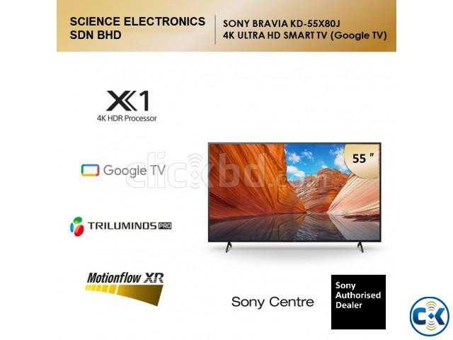 Sony 55X80J Google TV Android smart Voice remote 55 inch large image 0