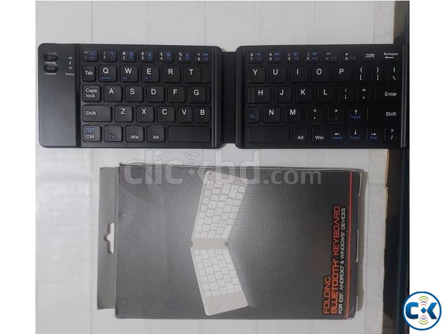 Mini Folding Bluetooth keyboard Rechargeable For Mobile And large image 2