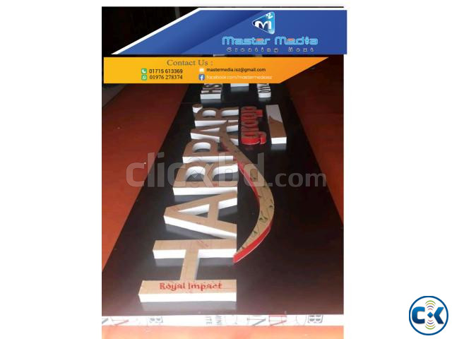 3D LED Latter Signboard SS Letter making Bangladesh large image 2