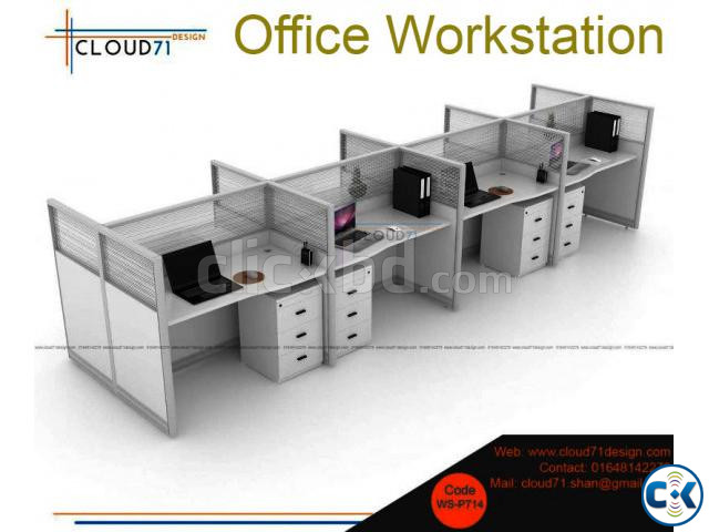 cubicle Office desk Office Workstation Workstation desk large image 0