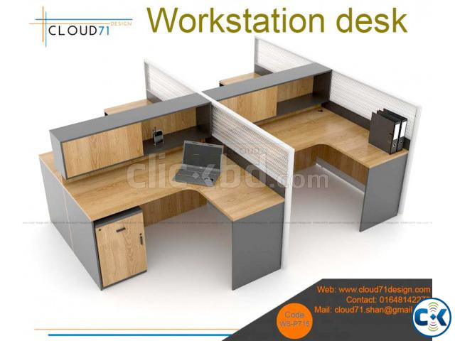 cubicle Office desk Office Workstation Workstation desk large image 3