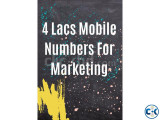 400K Mobile Number for Marketing