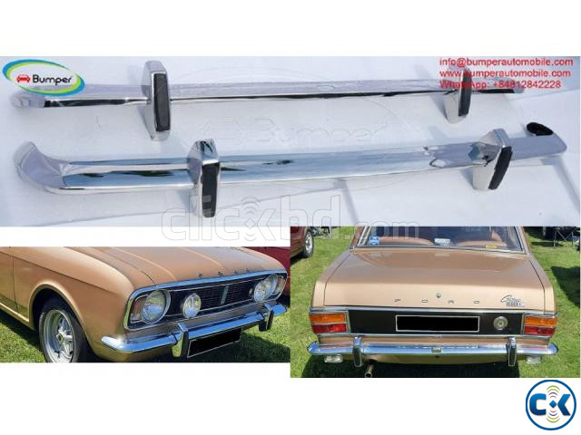 Ford Cortina MK2 bumper 1966-1970 by stainless steel large image 0