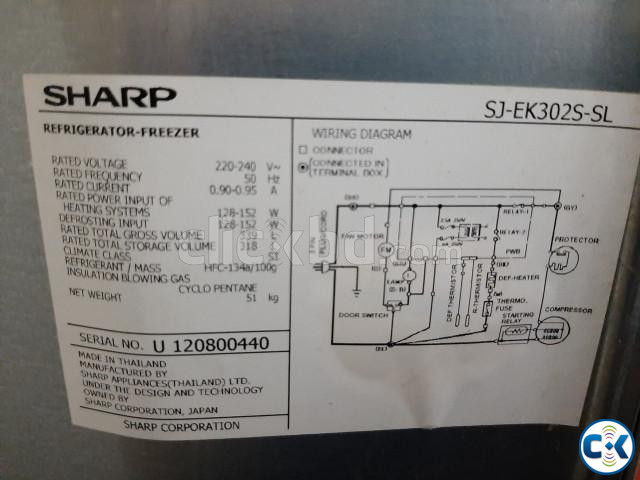 Sharp 12 cft Refrigerator in fully working condition large image 2