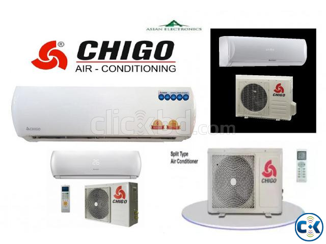 Chigo 1.0 Ton split type Air conditioner fast cooling large image 2