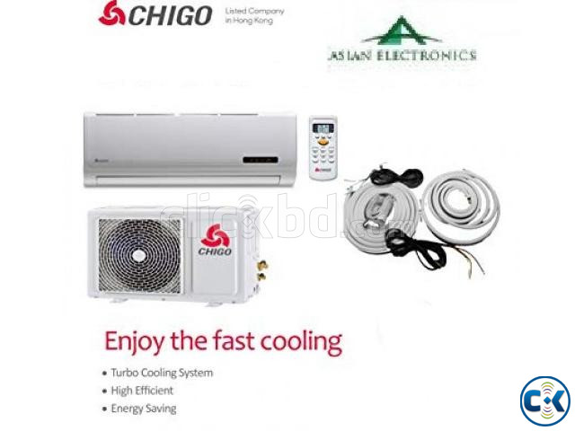 Chigo 2.0 Ton split type Air conditioner fast cooling large image 1