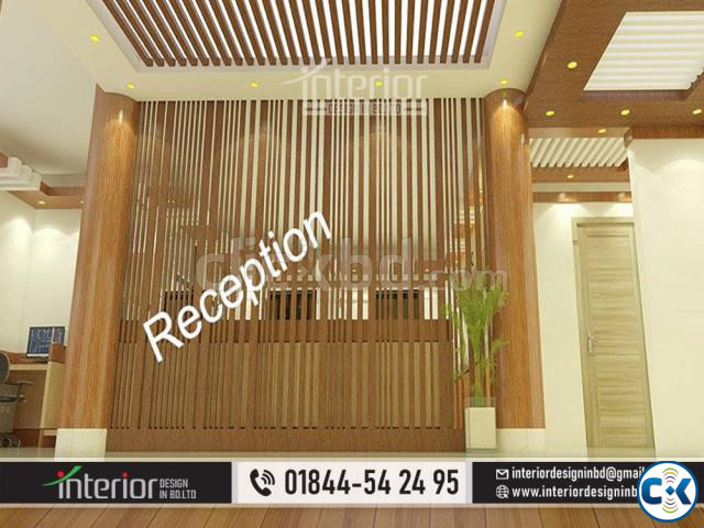 Modern reception ceiling Certain areas like the reception large image 1