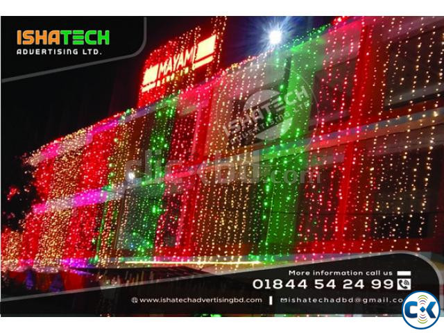 Outdoor Building Wall Led Light Led Lights Red Green War large image 1