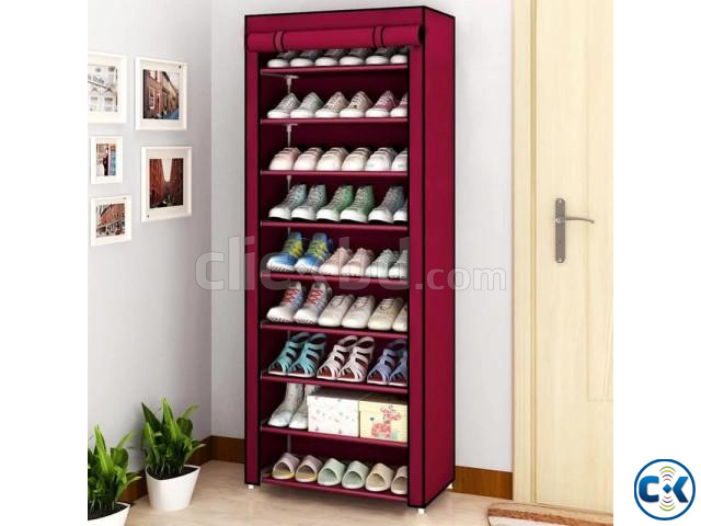 9-Layer Shoe Cabinet Rack large image 1