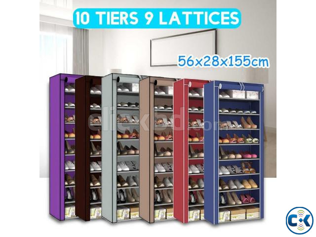 9-Layer Shoe Cabinet Rack large image 3