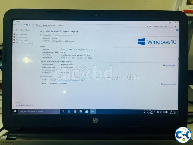 HP LAPTOP CORE i5 4th GEN 4 GB RAM 500 GB HD WINDOWS 10  large image 1