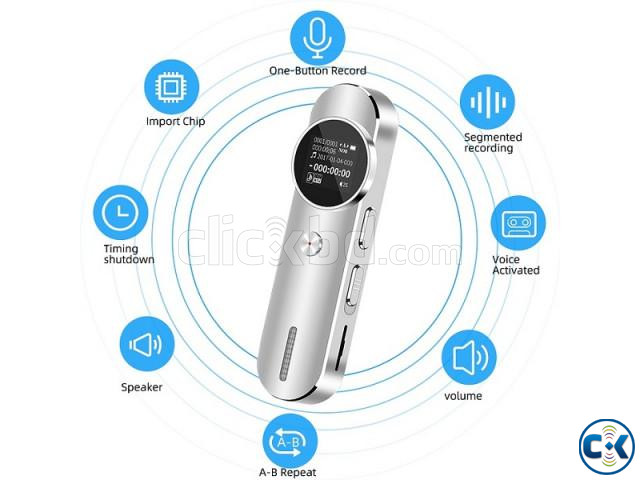 8GB Digital Voice Recorder Voice Activated Recorder MP3 Play large image 0