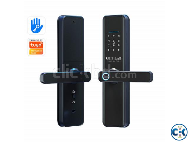 Tuya Smart Door Lock Biometric fingerprint handle WiFi App large image 1