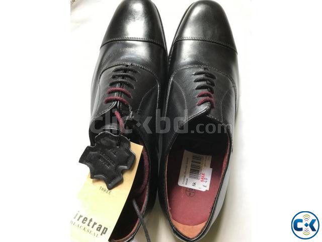Firetrap Men s Blackseal Leather Shoes - Black New  large image 4