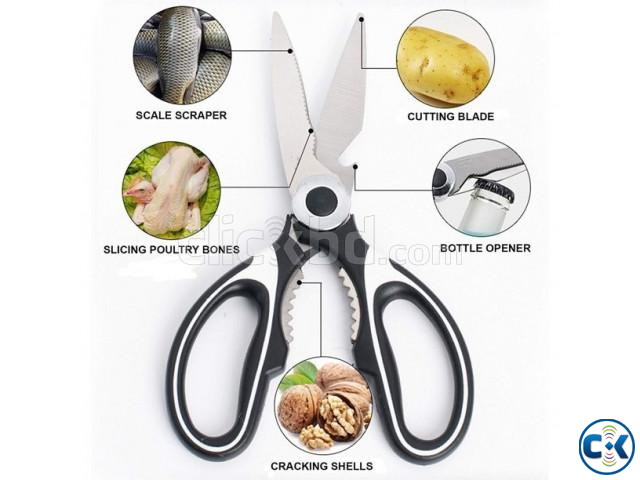 Stainless Steel Kitchen Scissors Fish Cutting Scissors large image 0
