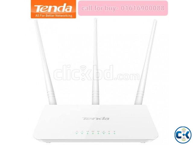 Tenda F3 Router 300Mbps Original SB 01 Year Warranty  large image 1