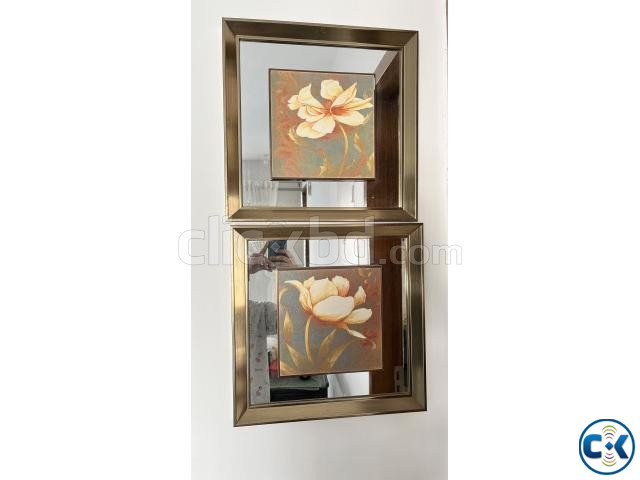 Beautiful flower painting framed large image 1