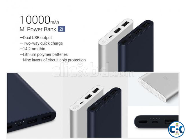 Xiaomi Mi 10000mAh Power Bank V3 Dual Input Output Fast Char large image 1