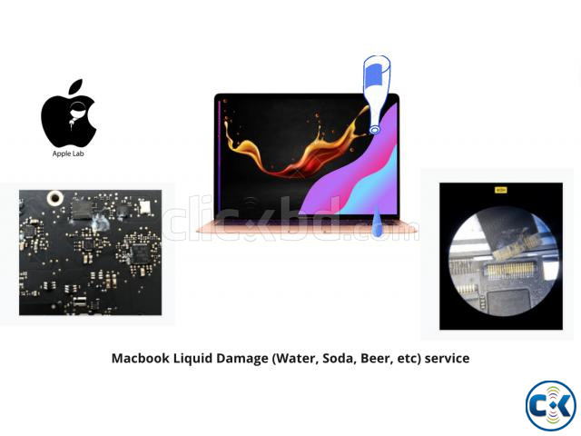 Macbook Liquid Damage Water Soda Beer etc service large image 0