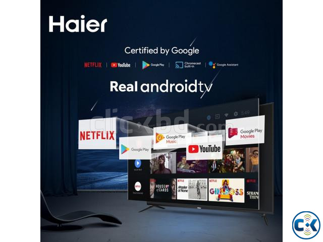 Haier 43 Bezel Less 4K Google Android 9.0 Smart TV 43K6600 large image 1