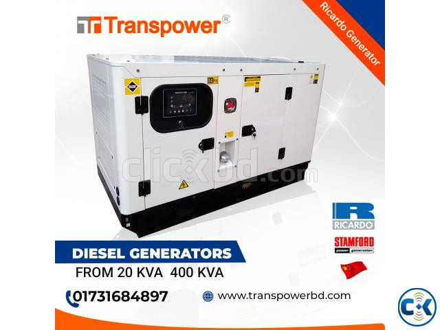 30 KVA Ricardo Diesel Generator China  large image 1