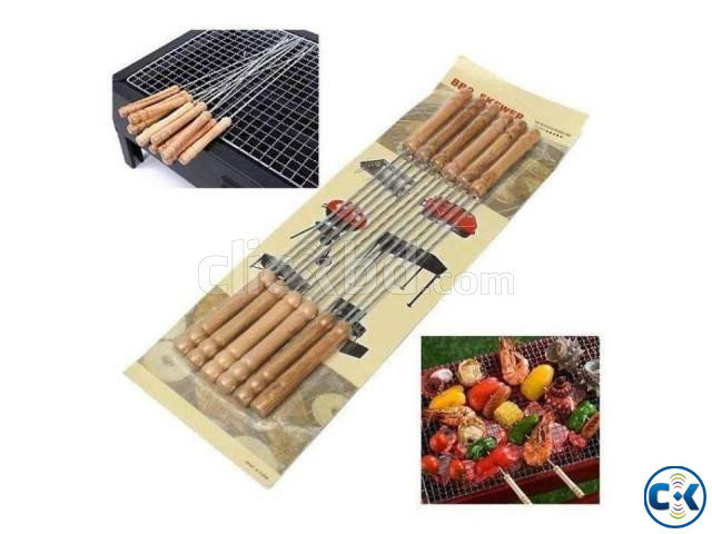 12 Pieces Barbecue Grill Sticks Set large image 4