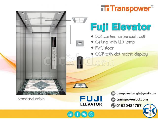 1000Kg Fuji Passenger Elevator Fuji-China  large image 1