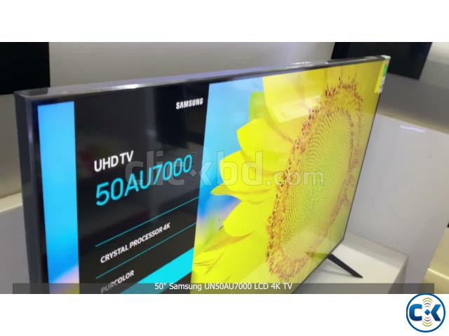Samsung 50 Official AU7700 Crystal UHD 4K Voice Control TV large image 1