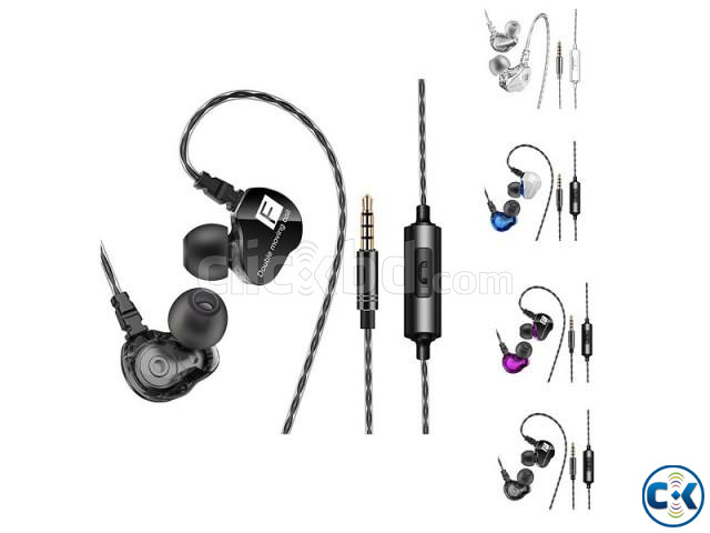 QKZ CK9 Heavy Bass HiFi 3.5mm Earphones Headset with Mic large image 2