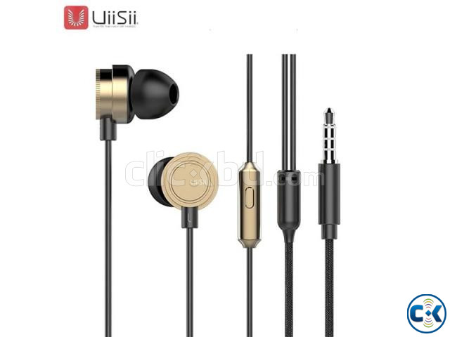 UiiSii HM13 In-Ear Dynamic Earphone Headphone - Gold large image 1