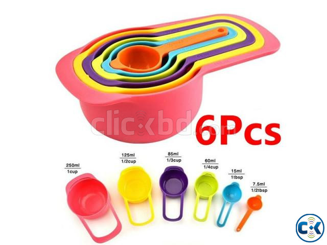 6 Piece Measuring Cups and Spoons large image 2
