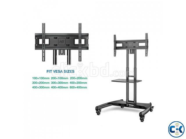 NB AVA1500-60-1P Black Mobile Cart For 32 To 70 LCD LED TV large image 0
