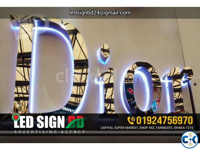 Acrylic high Letter SS Sing SCP Board Neon sign large image 2