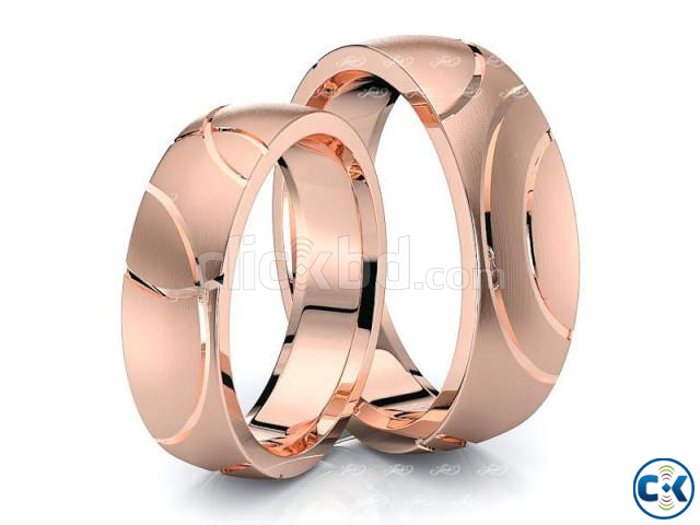 Unique Contemporary Matching 6mm His and Hers Wedding Ring S large image 2