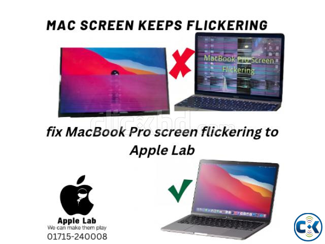 MacBook Pro screen flickering service large image 0