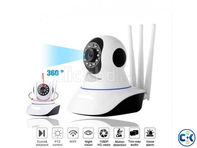 3 Antenna 2 Mega Pixel 1080P Night Vision Wifi Ip Camera large image 0