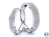 1.32 Carat 5mm Matching His and Hers Diamond Wedding Ring Se