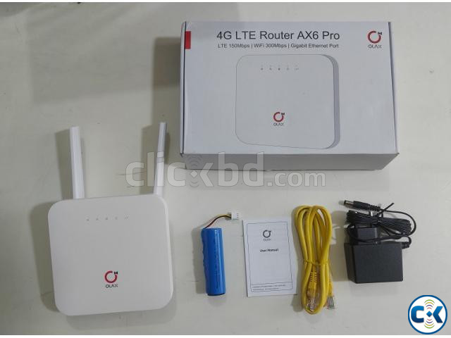 OLAX AX6 PRO 4G LTE Sim Router With Battery 4000mAh large image 1