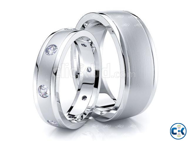 0.40 Carat Classic 7mm His and 5mm Hers Diamond Wedding Ring large image 0