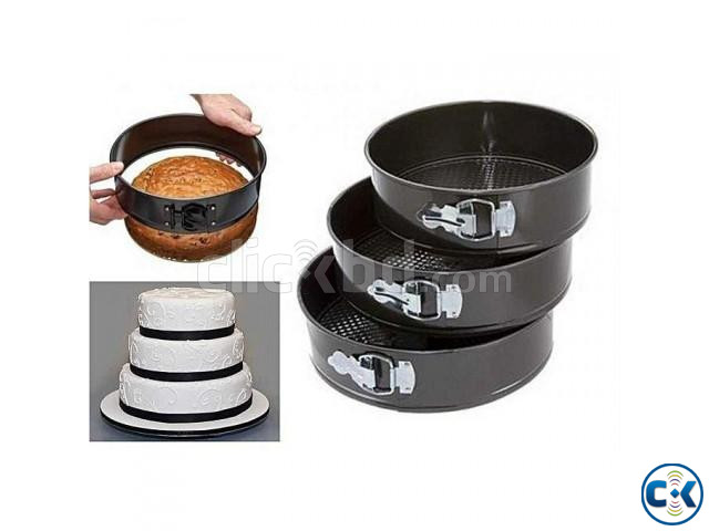 3 pcs round shape cake mould large image 0