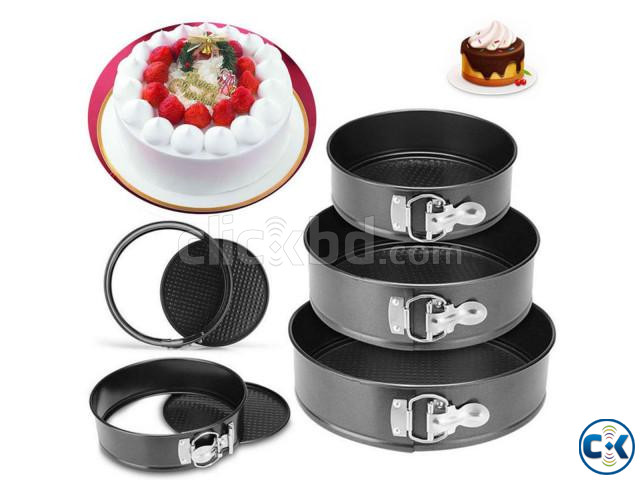 3 pcs round shape cake mould large image 2