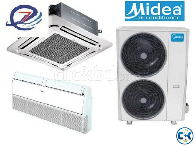 Midea 4.0 Ton Air Conditioner Ceiling Cassette Type large image 1
