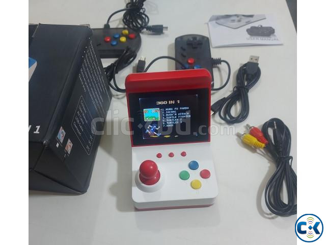 360 in 1 Mini Arcade Game With 2 Controller Game Player large image 2