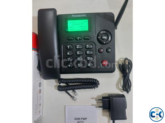 FWP 602 Dual Sim Land Phone Auto Call Record FM Radio large image 1